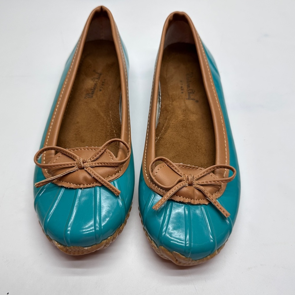 Western Chief Ballet Flat duck skimmers turquoise‎ women’s size 7 (S-53)